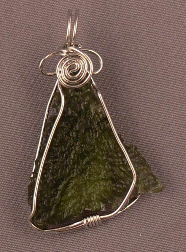 *Moldavite, The only extraterrestrial gem quality stone.  It even LOOKS alien!*