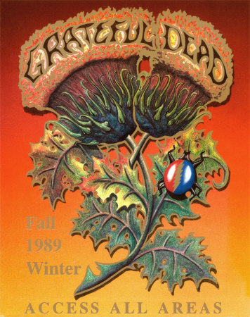 Grateful Dead art grateful dead 1976 08 04 - Oa Cold Trate 1989 Winter Access All Areas