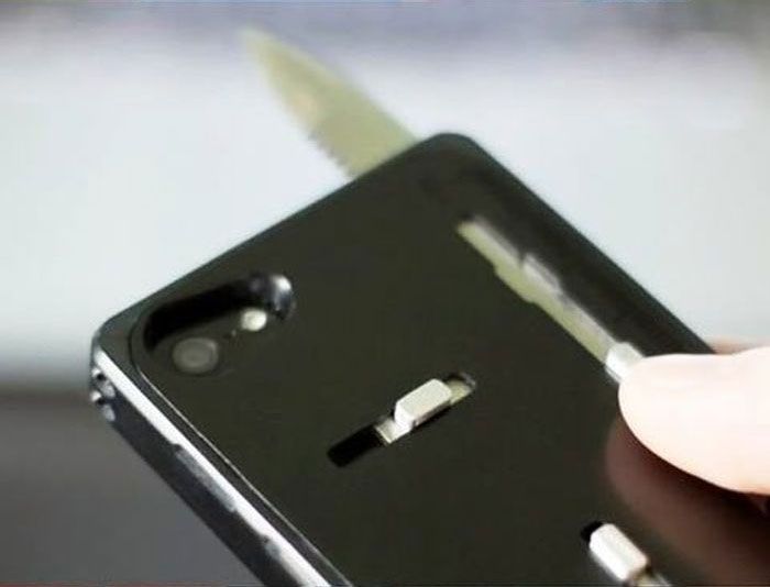 The TaskOne iPhone Case protects your phone and provides nearly two dozen tools in one compact package.