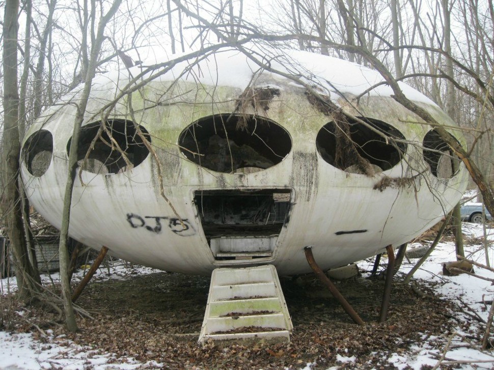 This 'Futuro House' dates back to 1968. Only around 100 were ever sold. Pennsylvania