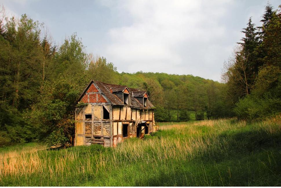 An abandoned house deep in the Haugh Woods. Herefordshire, UK
