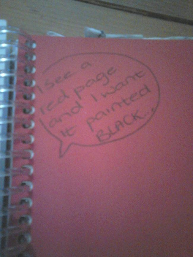 "Found this in my sister's homework planner, she's 12."