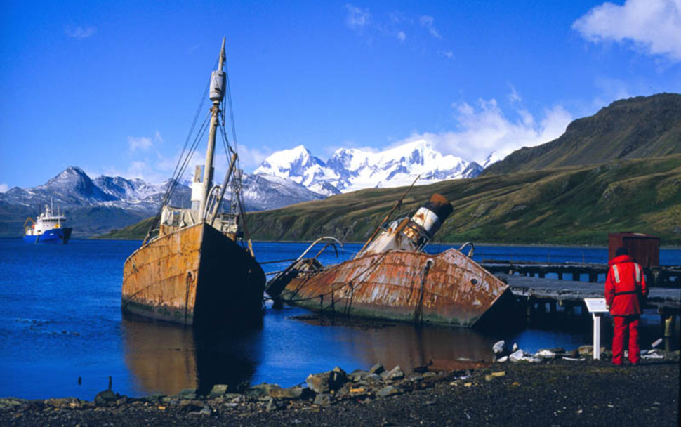 Abandoned whaling boats become the latest victims of rust Grytviken, South Georgia