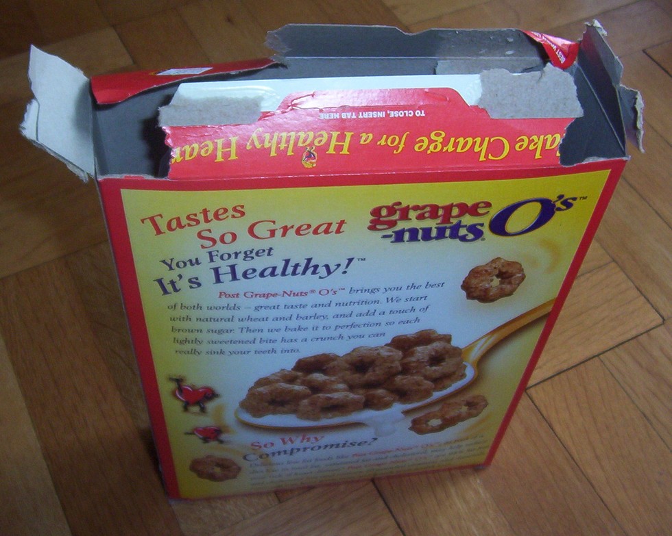Open a cereal box without totally obliterating it