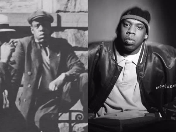 A photo from New York Public Library's Schomberg Center that was taken in Harlem in 1933 shows a man who looks an awful lot like famous rapper Jay-Z.