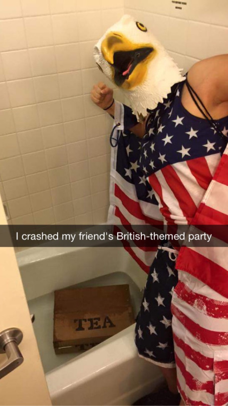 crashing british party - I crashed my friend's Britishthemed party