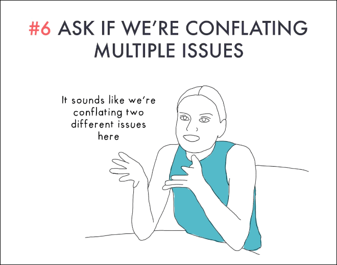 Appear smarter than you are by asking if we are conflating multiple issues