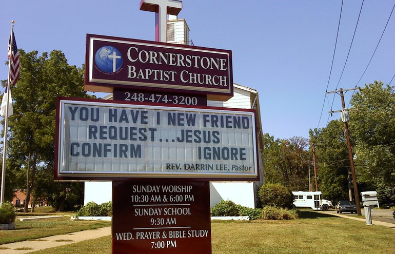 Crazy Insane Church Signs