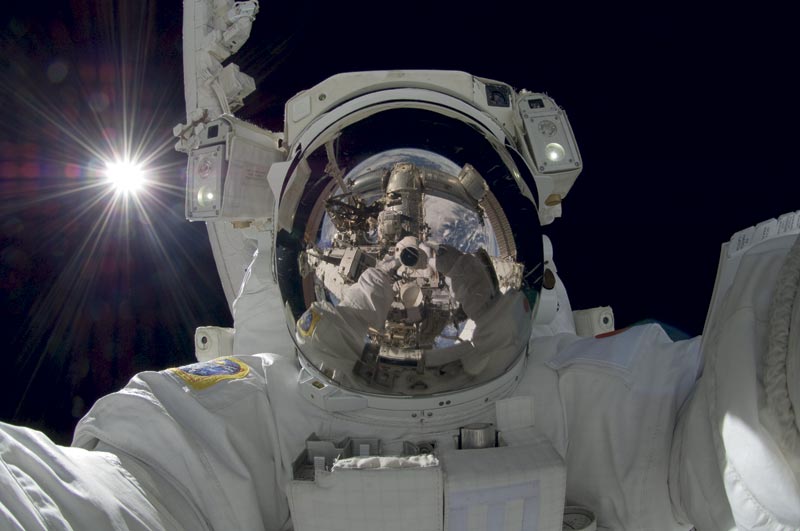 In space, no one can hear you screamor see you take selfies.