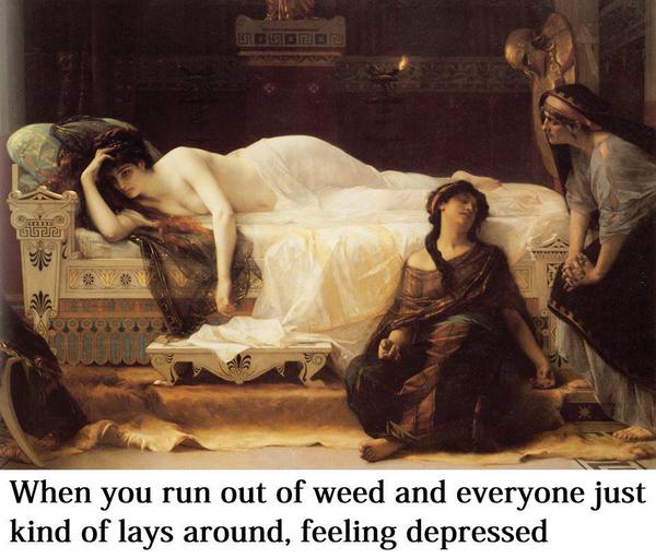 phedre painting - When you run out of weed and everyone just kind of lays around, feeling depressed