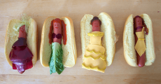 A food site called Lucky Peach decided to reimagine some of our favourite Disney hot shots and turned them into beautiful hot dogs.