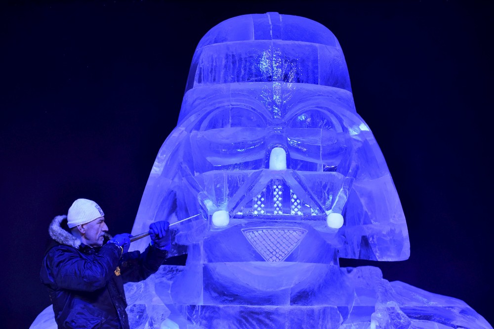 You knew Darth Vader could be cold, but have you seen him like this?