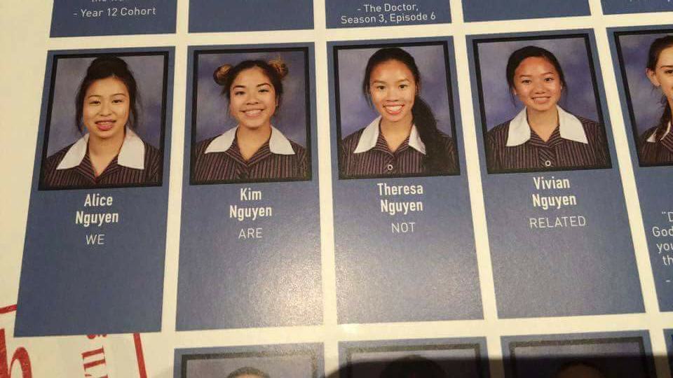 funny high school quotes - Year 12 Cohort The Doctor Season 3 Episode 6 Kim Theresa Nguyen Alice Nguyen We Vivian Nguyn Related Nguyen Are Not God you th