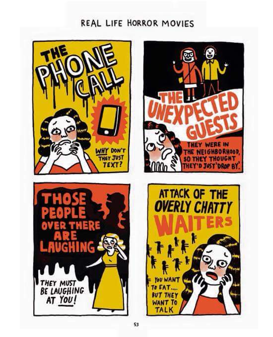 gemma correll real life horror movies - Real Life Horror Movies The Nuu ht To All Nam Pathetim Expected Guests 10 Why Don'T They Just Text? They Were In The Neighborhood, So They Thought They'D Just 'Drop By. Those People Over There Are Laughing Attack Of