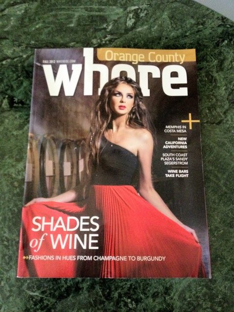 magazine fail - Orange County whare Memphis In Costa Mesa New California Adventures South Coast Plazas Sandy Segerstrom Wine Bars Take Flight Shades of Wine Fashions In Hues From Champagne To Burgundy