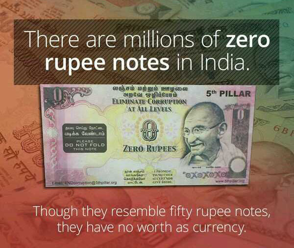 wtf facts - there are millions of zero rupees in india