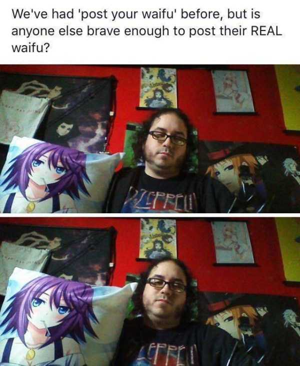 Cringe post about posting your Waifu (anime wife)