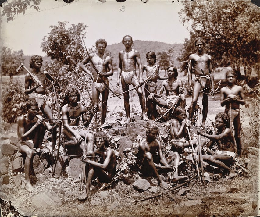 Tribesman in Northern India before a hunt in 1906
