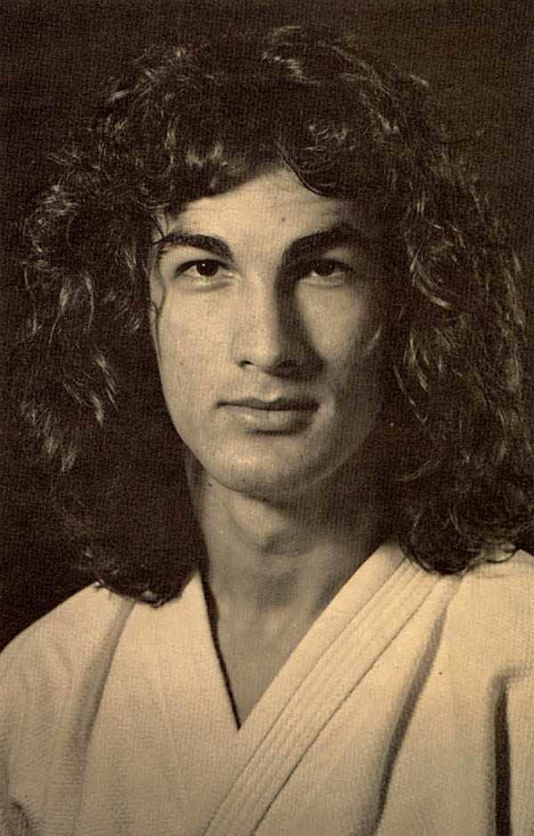 Young, beachy-waved Steven Seagal.