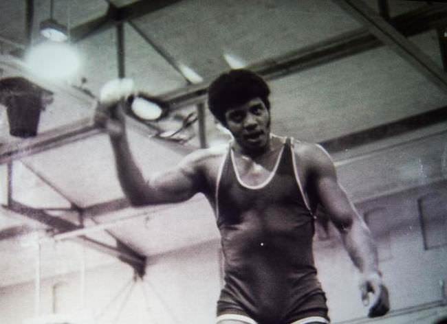 Neil DeGrasse Tyson in his college wrestling days.
