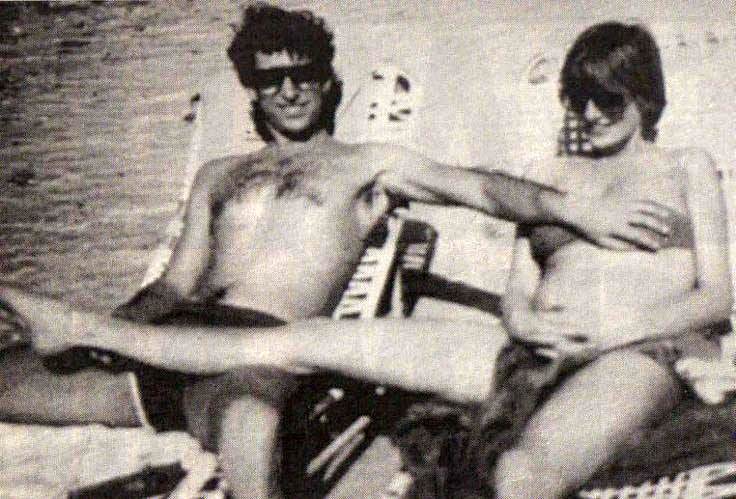 Prince Charles and Princess Diana on vacation in 1982.