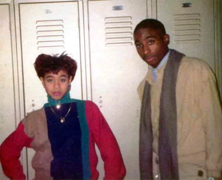 Jada Pinkett (now Smith) and Tupac Shakur, Baltimore School for the Arts High School. Late 80s (88-89ish)