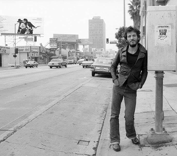 Bruuuuuuuuuce in LA, 1975. He was there for the release of Born to Run.