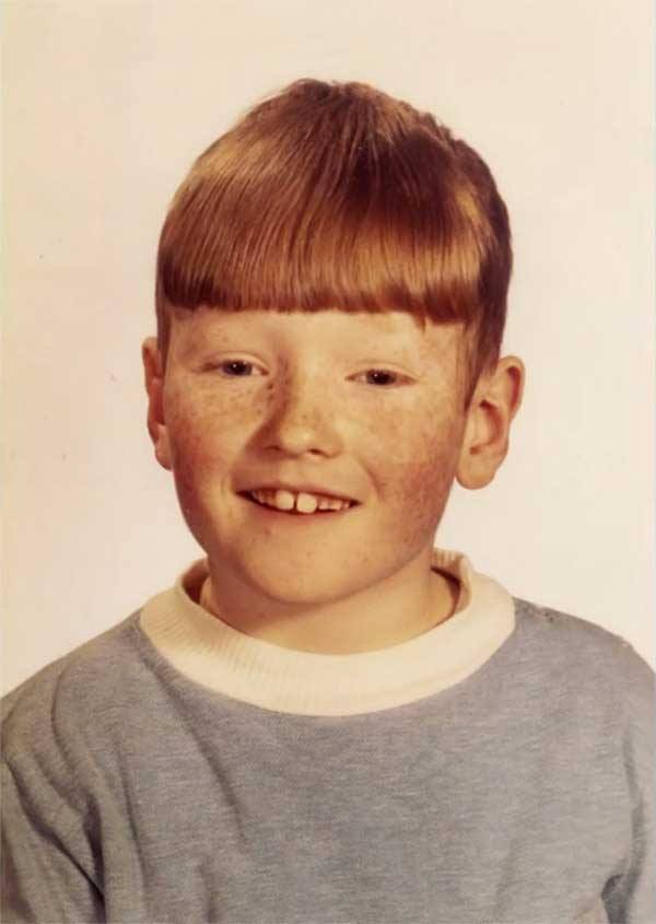 Conan O'Brien school photo. That hair, tho.