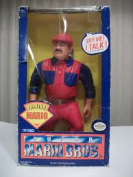 9. Talking Mario Ever wanted an angry looking Bob Hoskins doll who talks only in video game catchphrases? Here you go. The disturbing mental image you get when you touch the doll and it yells back, "Nobody touches my tools!"