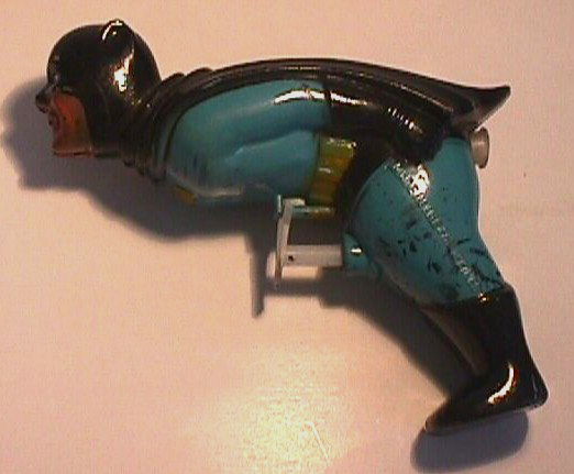 2. Batman water piston Pump batmans trigger and he goes off - what else can I say