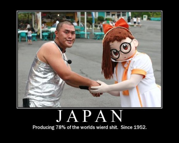 meanwhile in japan - Co Japan Producing 78% of the worlds wierd shit. Since 1952.