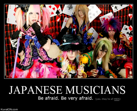 Japanese Musicians Be afraid. Be very afraid. yes, they're all Men KuvatoN.com