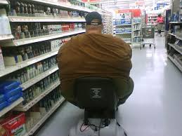 People of Walmart - obese man in a walmart scotter