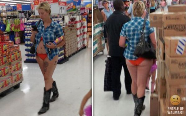 People of Walmart - inappropriate dress at walmart - People Of Walmart