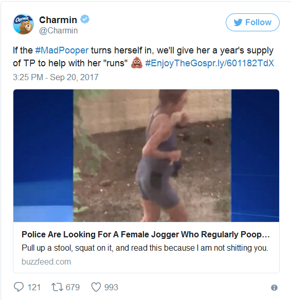 Spokesmen says she is struggling with her gender reassignment surgery and a traumatic brain injury.  Luckily, Charmin offered to help clean up the mess.