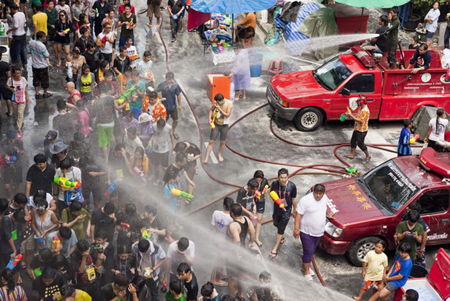 16. Songkran Water Festival  Chiang Mai, Thailand. This is the water fight of your dreams, so back up your Super Soakers, water balloons, and water bottles and head to Thailand for a wet and wild adventure.