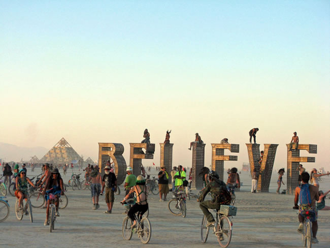 17. Burning Man  Black Rock City, Nevada. Burning Man is where humans go to shed themselves of the conventions of society. If you want a break from the ordinary and can actually party 247, then head to the deserts of Nevada.