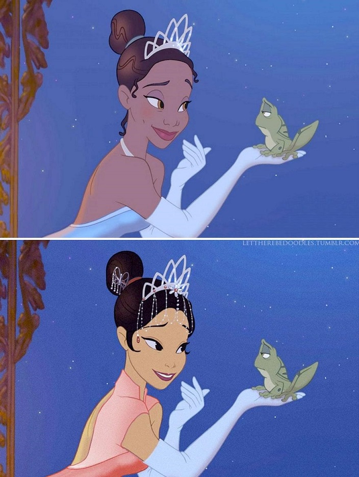 Disney Princesses Re-Imagined as Different Ethnicities