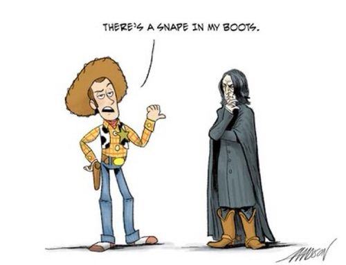 snape in my boots - There'S A Snape In My Boots.