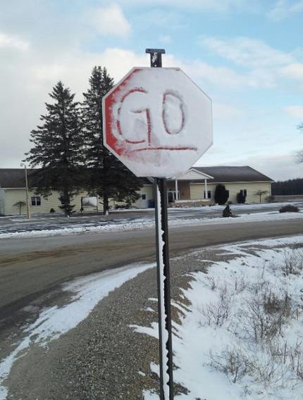 confused stop sign