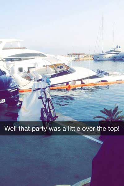 rich kid snapchats - Ww Well that party was a little over the top!