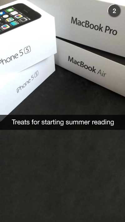 rich kid snapchat - MacBook Pro MacBook Air Phone 5s iPhone 55 Treats for starting summer reading
