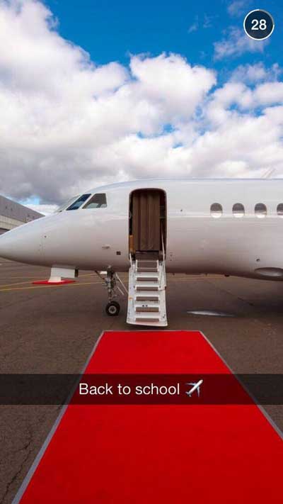 rich kids snapchats - 28 Back to school