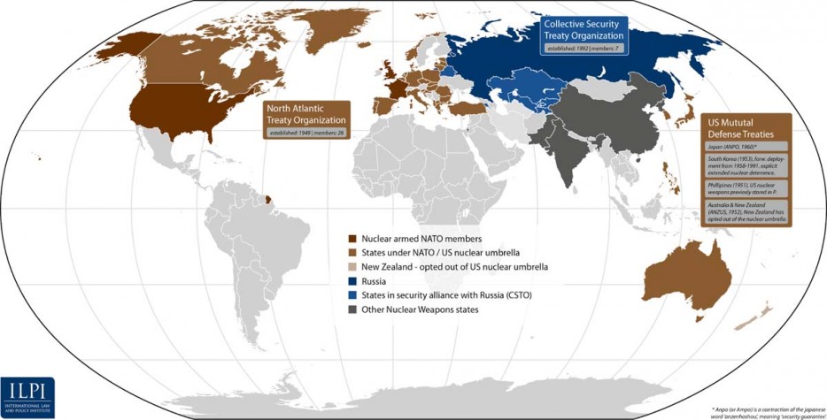 world map - Collective Security Treaty Organization s he member North Atlantic Treaty Organization Established 1999 members Us Mututal Defense Treaties apan Ano fordel mer19561991 Phones 19511 Us cior entry Cantus 1952 w Zealand has oped out of the nuclea