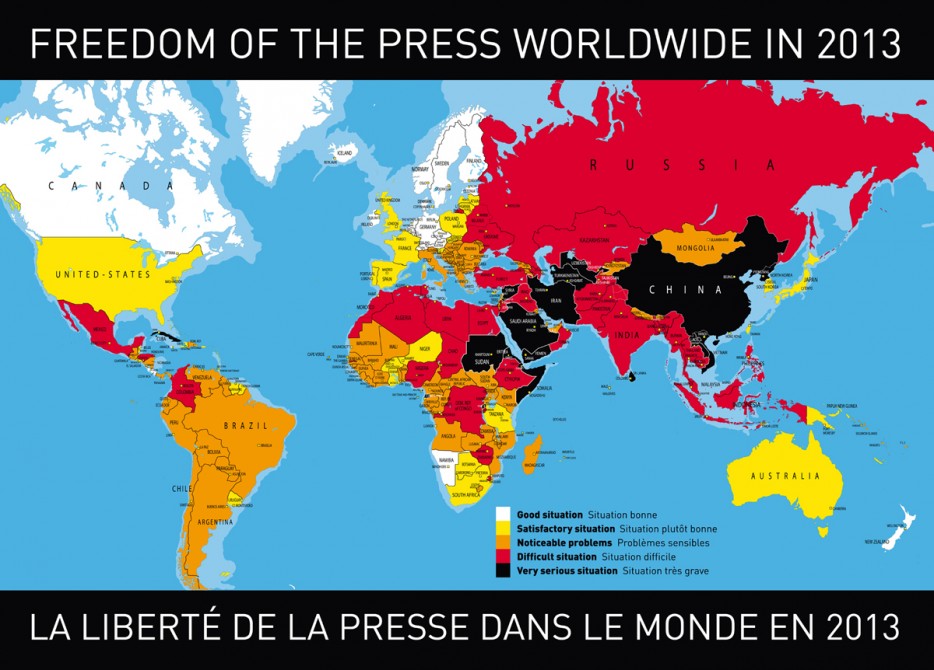 freedom of the press worldwide