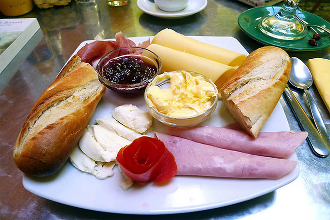 Brazil: Fresh meats, cheeses, and bread to start your day off right.