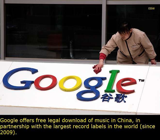google china - Ebw Google Google offers free legal download of music in China, in partnership with the largest record labels in the world since 2009.