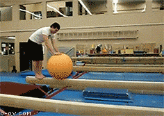 gifs - man falls doing gymnastics
