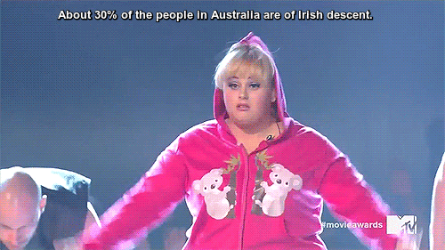 rebel wilson gif - About 30% of the people in Australia are of Irish descent movieawards