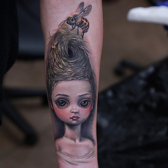 creepy dolls tattoo